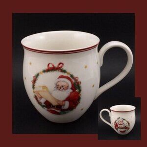 Villeroy Boch Mr Mrs Claus Toys Delight Santa Mug Cup Discontinued Christmas